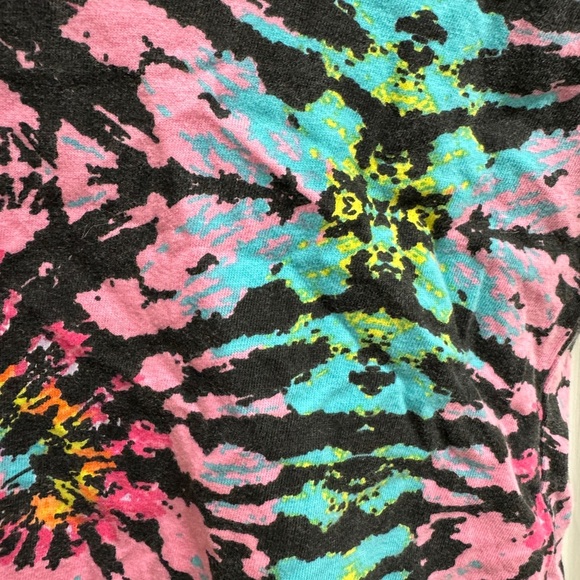 Real Love 2T Girls Multicolor Kids Tie-Dye  Short Sleeve Shirt Blouse - Picture 2 of 6